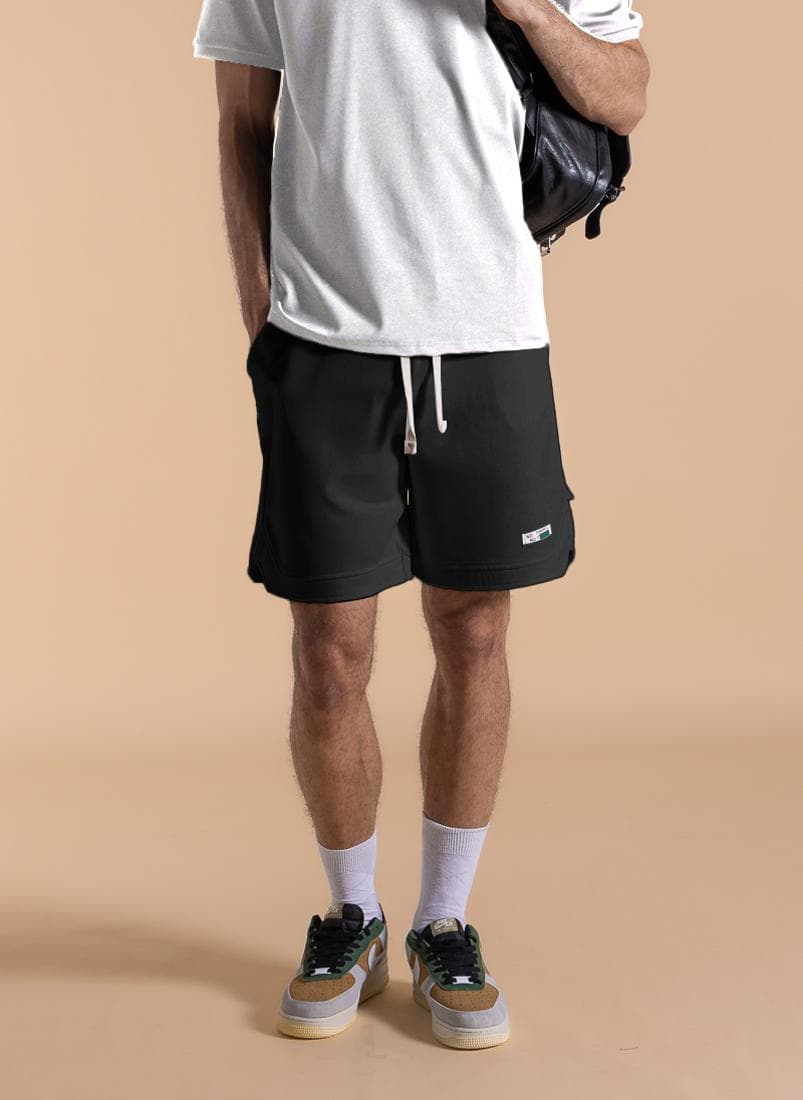 Jogger Waist Comfort Shorts Black - Image 1