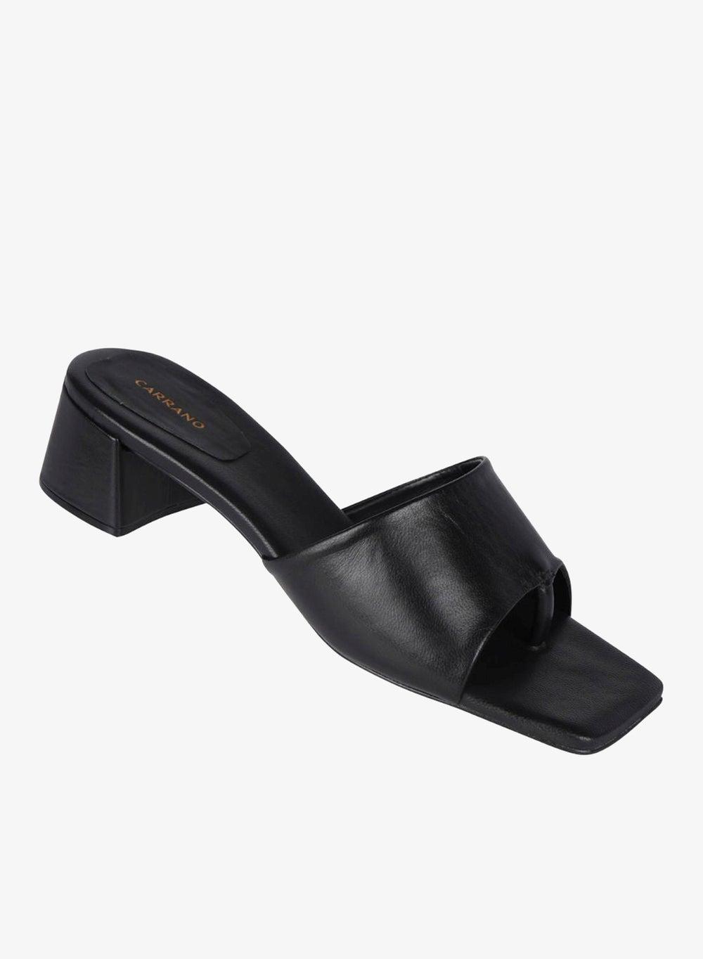 Carrano 155350 Cab0902 Leather Block Heel Mule - Image 1