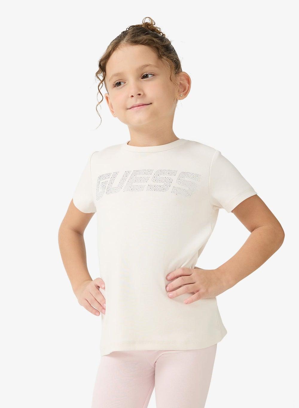 Guess Girls Ocean Salt Crew Neck Logo T-Shirt J5Yi42 - Image 1