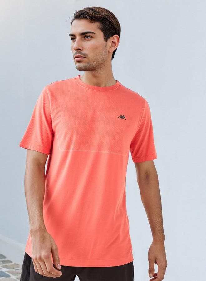 Kappa Seamless Performance T-Shirt Pink - Image 1