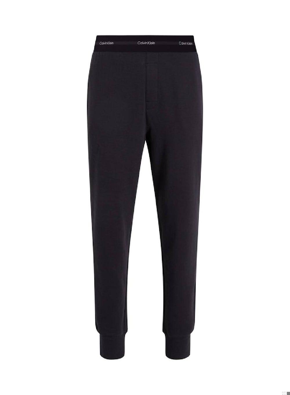 Modern Terry Joggers UB1 Black Cotton Lounge Pants - Image 1