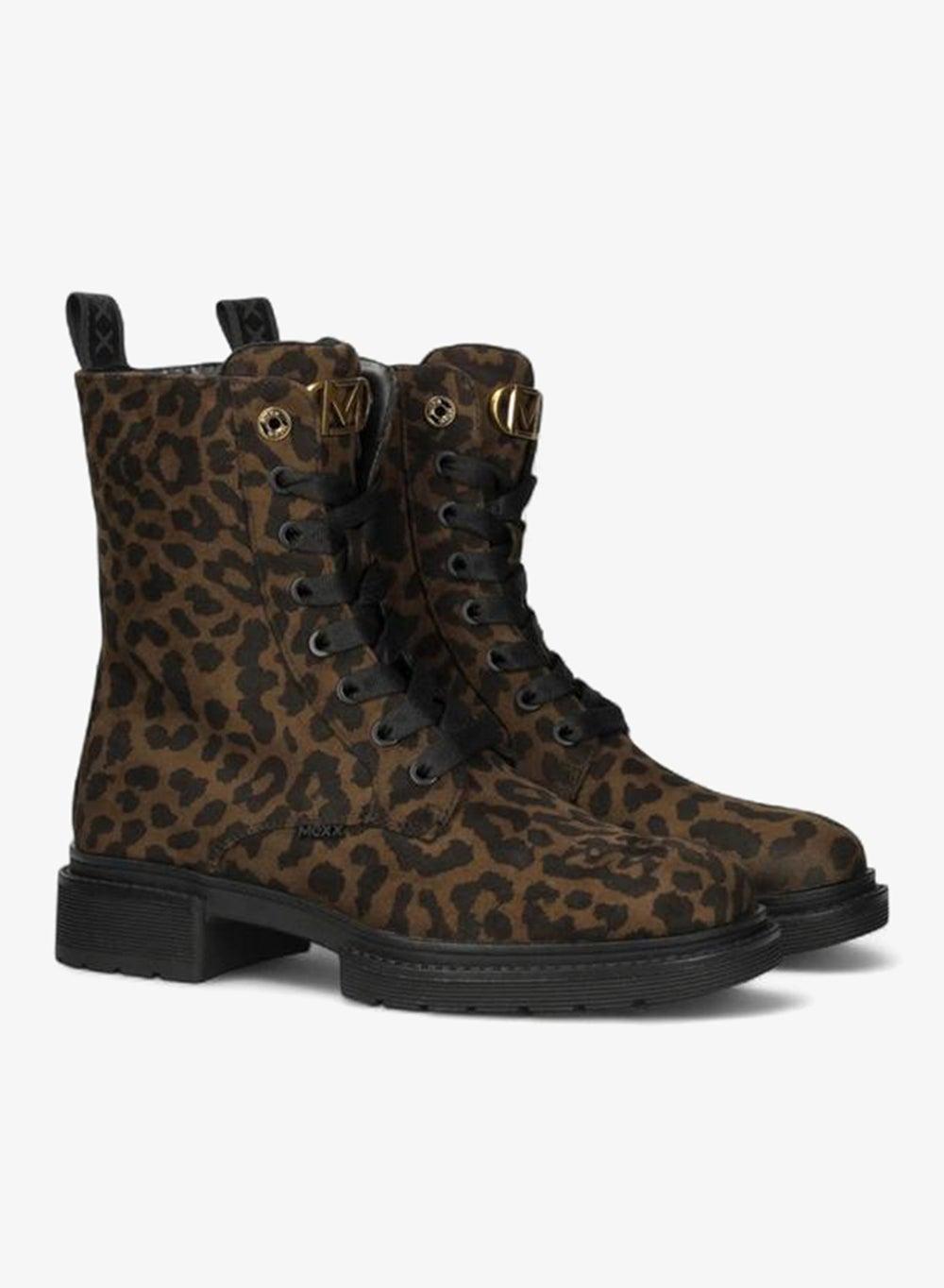 Animal Print Lace-Up Ankle Boots Mi001700753W 02 - Image 1