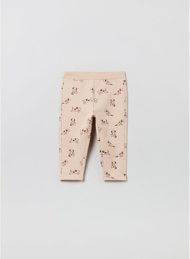 OVS Kids Girls Puppy Print Slim Denim Joggers - Image 1