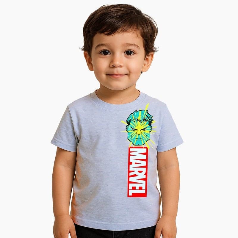 Marvel Avengers Boys Light Grey Printed T-Shirt - Image 1