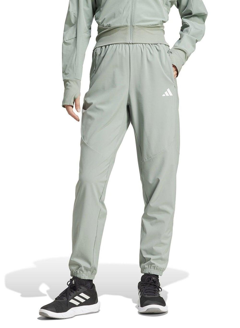 D4T Woven Training Pants Women SILGRN - Image 1