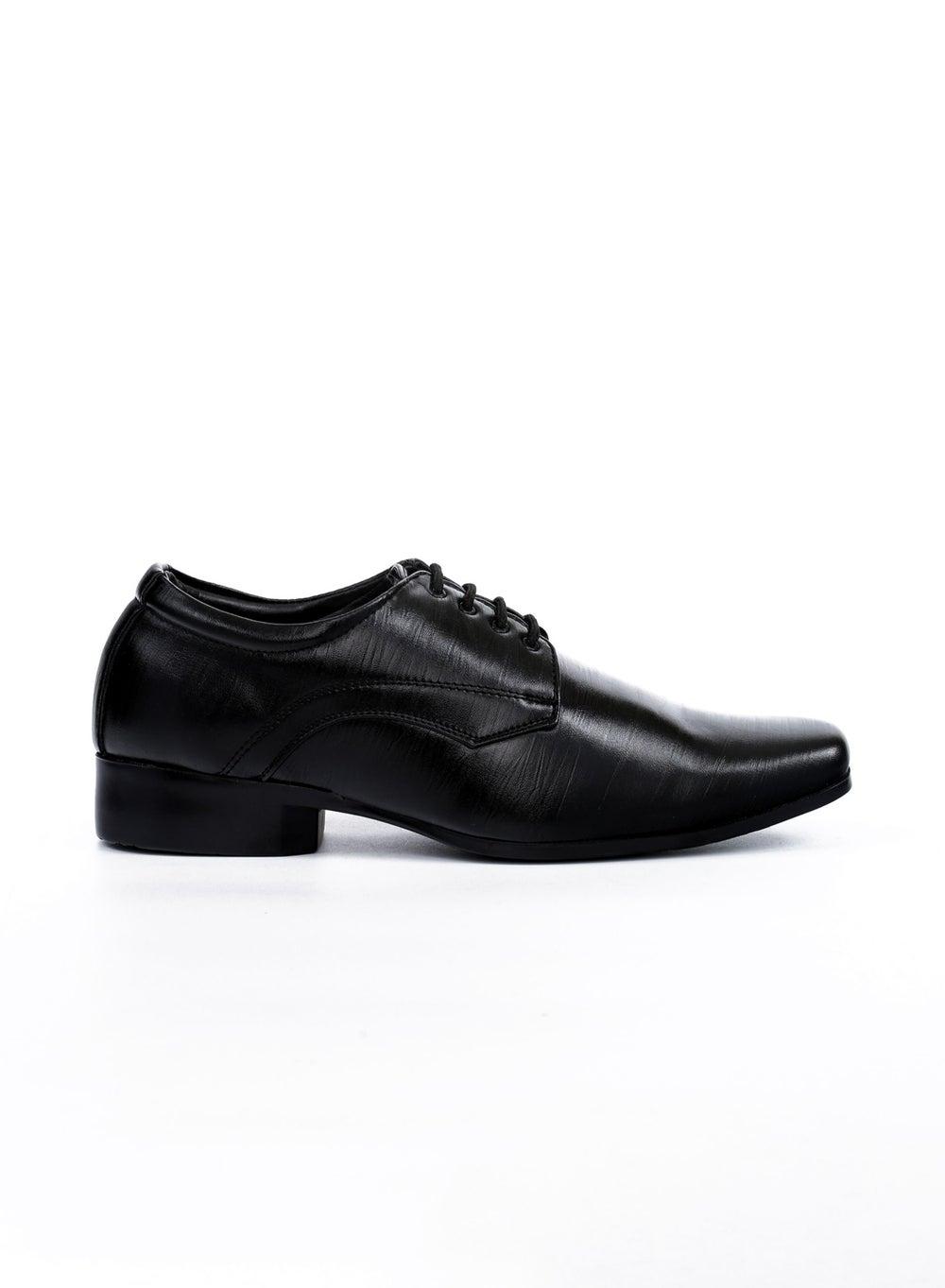 Bata 821 6725 Black Polished Derby Formal Shoes - Image 1