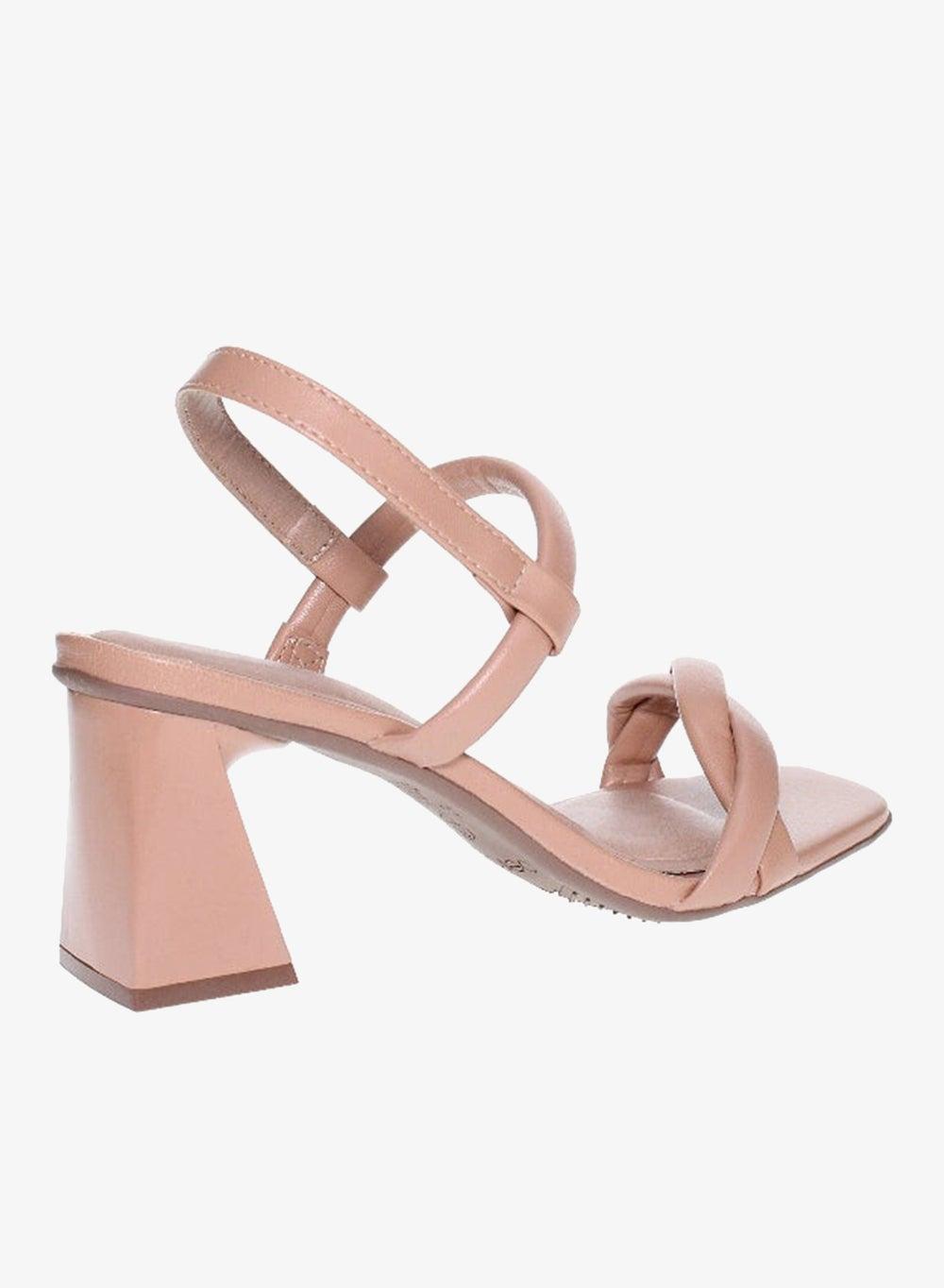 Elegant Beige Slingback High Heel Sandals - Image 1