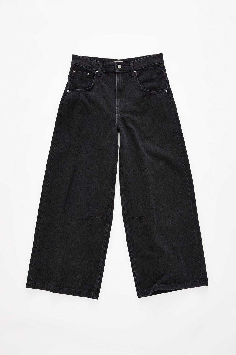 Y2K Super Wide Black Denim Jeans - Image 1