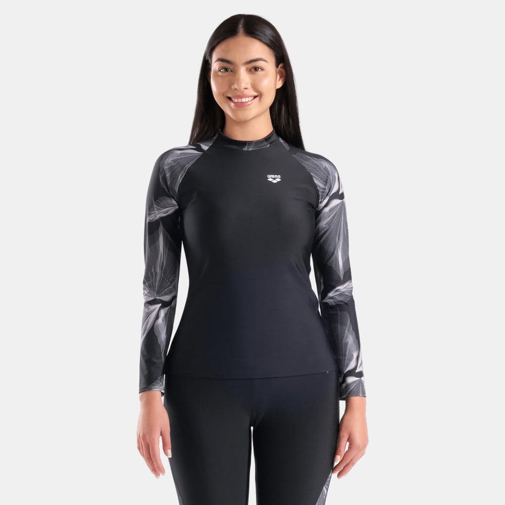 Arena Ar006988 Modesty Long Sleeve Rashguard Black - Image 1