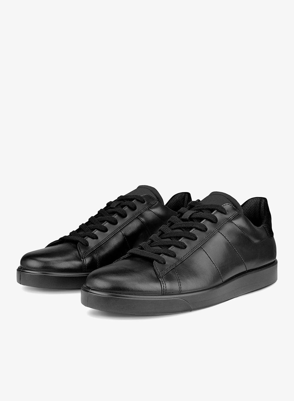 ECCO Street Lite M Black Leather Sneaker - Image 1