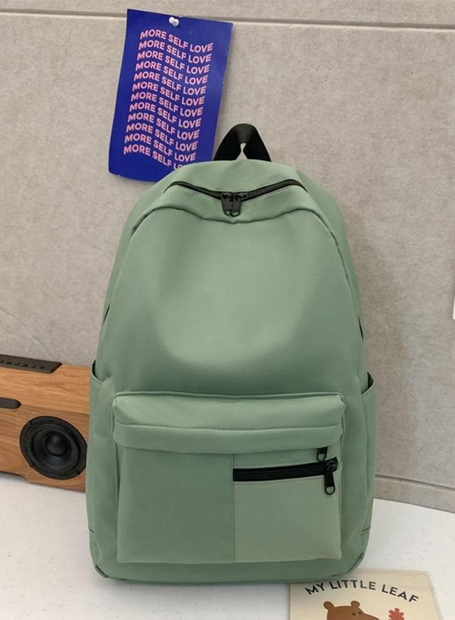 Take Two Teal Textured Zip Backpack - Image 1