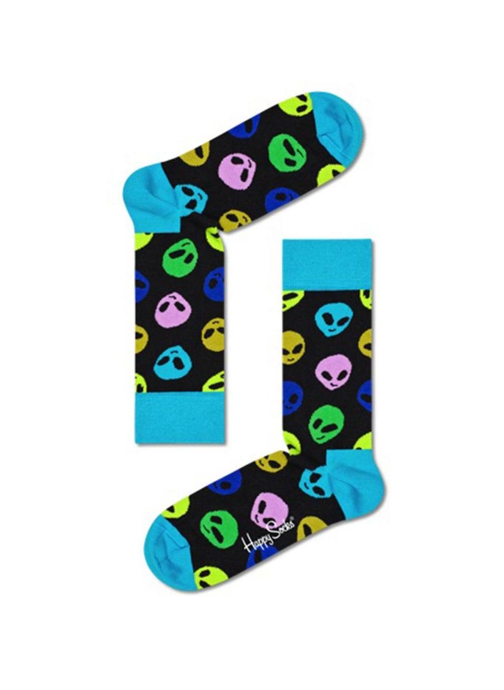 2-Pack Zip Me Up Printed Cotton Socks Set - Image 1