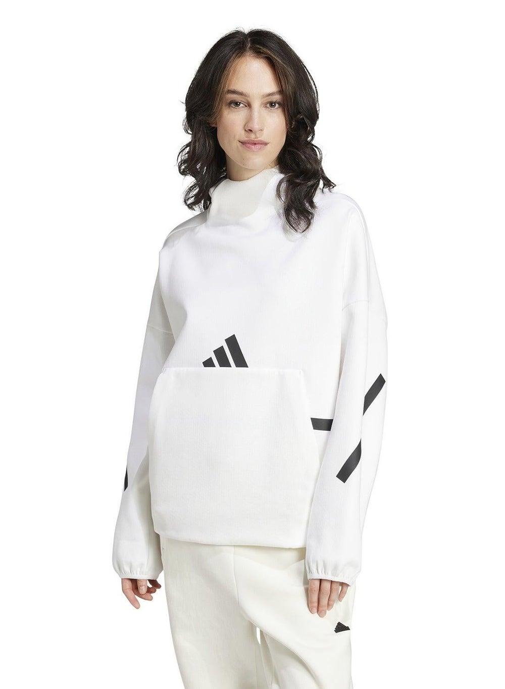 adidas Z.N.E. PRIMEKNIT Hooded Sweatshirt White - Image 1