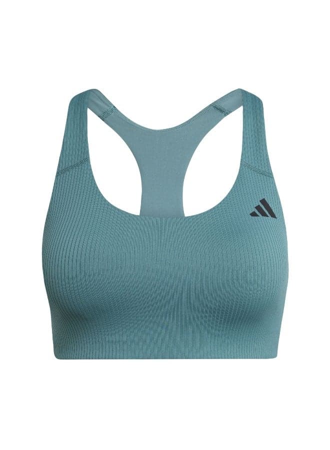 Adidas Powerimpact Rib Medium Support Training Bra - Image 1
