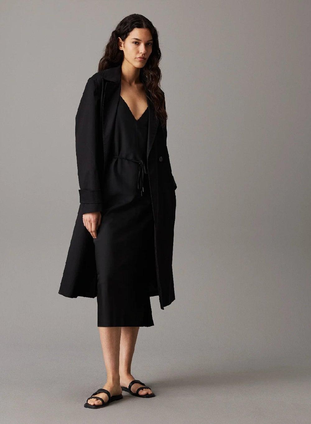 Calvin Klein Recycled Crepe Midi Slip Dress - Image 1