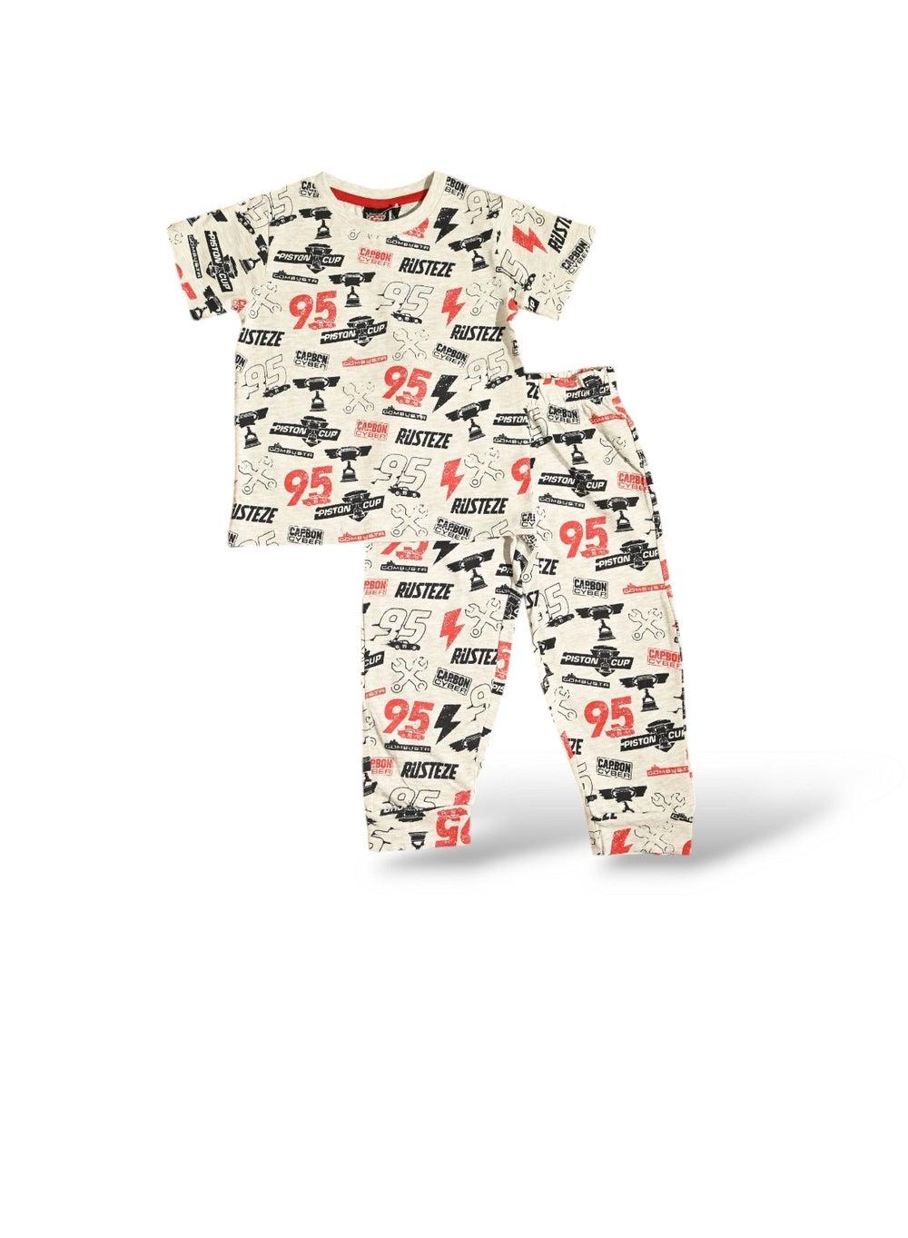 Cars Boys Short Sleeve Pajama Set Multicolor - Image 1