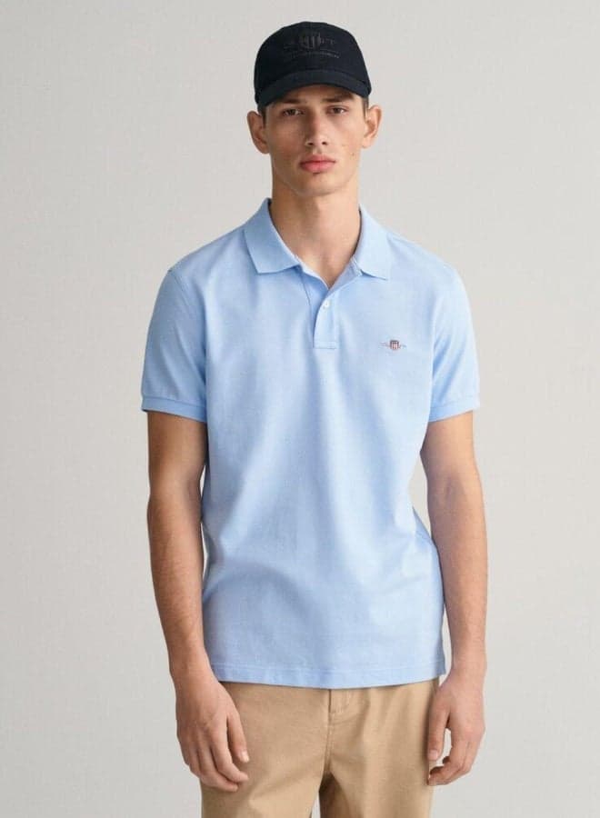 Gant Slim Fit Shield Cotton Piqué Polo - Image 1
