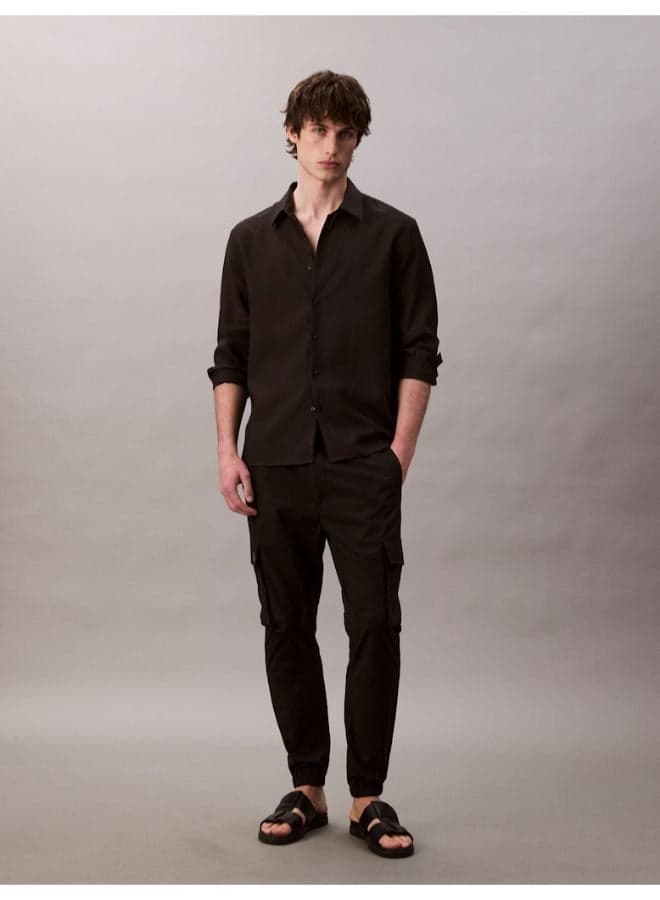 Calvin Klein Skinny Elasticated Cargo Trousers Lv04Rc617Gub1 - Image 1