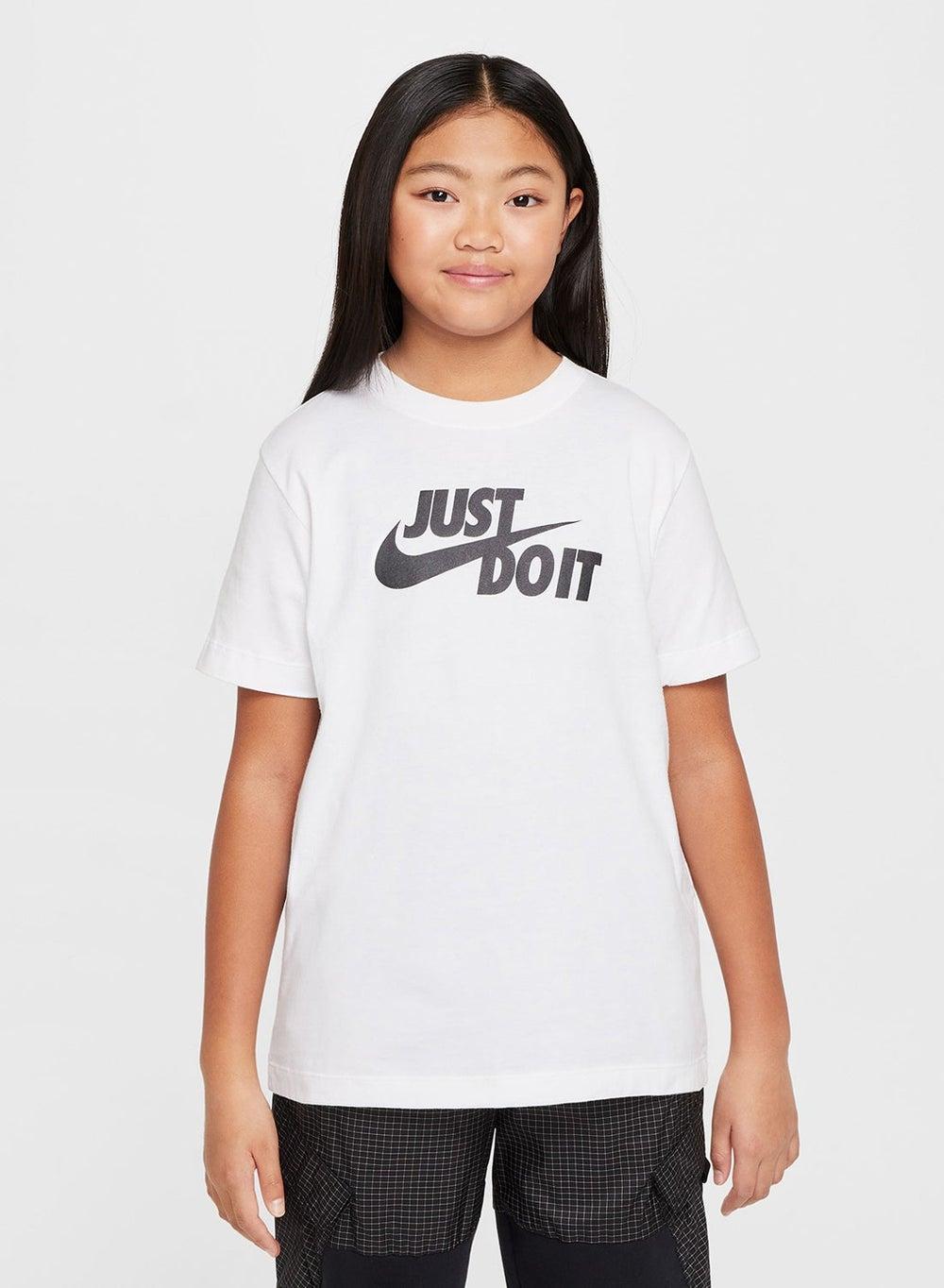 Nike Kids JDI HBR Logo Cotton T-Shirt HM5844 100 - Image 1