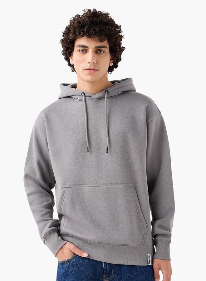 Starter Men’s Grey Kangaroo Pocket Cotton Hoodie - Image 1