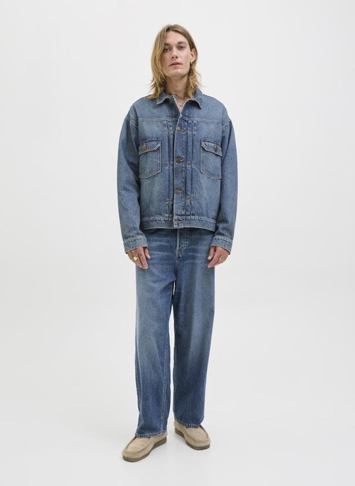 Light Wash Denim Jacket 12283761 Classic Casual Fit - Image 1