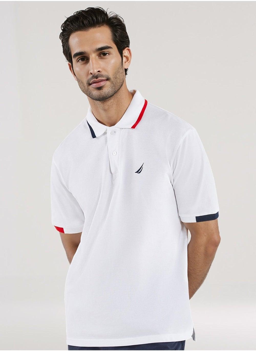 Premium Cotton Logo Polo Shirt N1P02280 White - Image 1