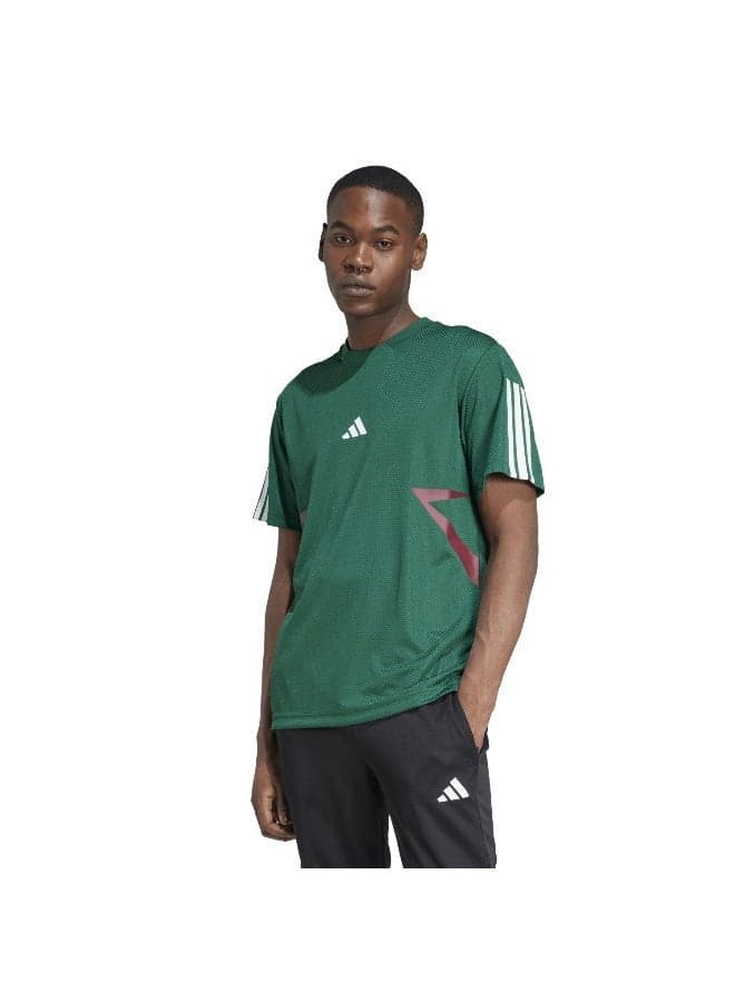 Adidas M Tiro CB Tee Green Men's Football T-Shirt - Image 1