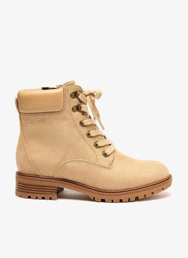 Lee Cooper 138172 Beige Zip Ankle Boots - Image 1
