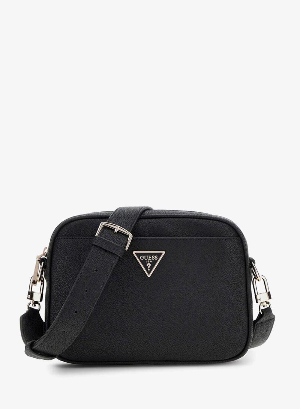 GUESS Meridian II Black Faux Leather Camera Bag - Image 1