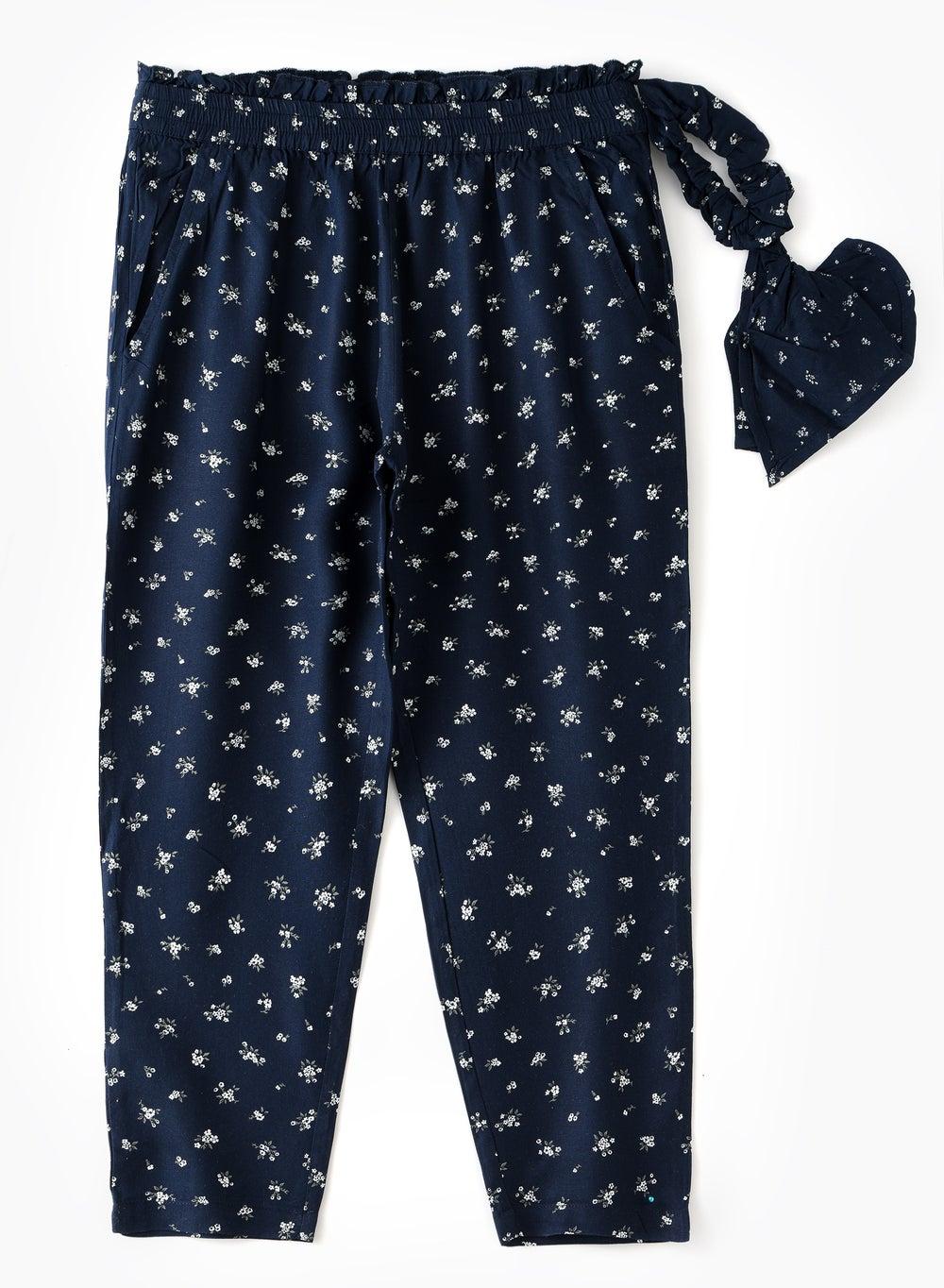 Jelliene W2306C Floral Viscose Girls Pants - Image 1