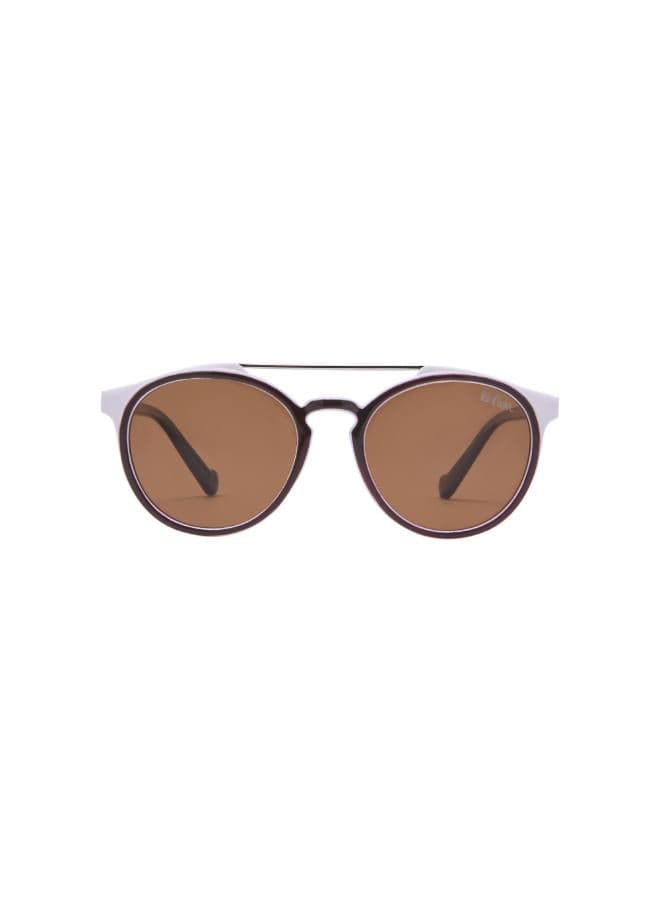 LCK109C03 Polarized Brown Round Sunglasses 47mm - Image 1