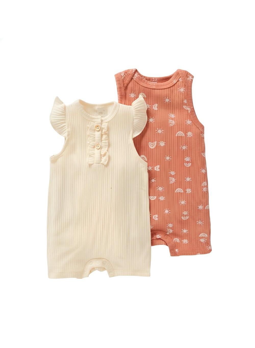 Bambimici Athena Rainbow 2-Piece Baby Bodysuit Set - Image 1