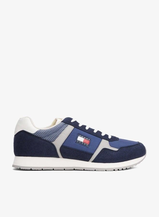 Blue Panelled Low-Top Sneakers Em0Em01590C1G - Image 1