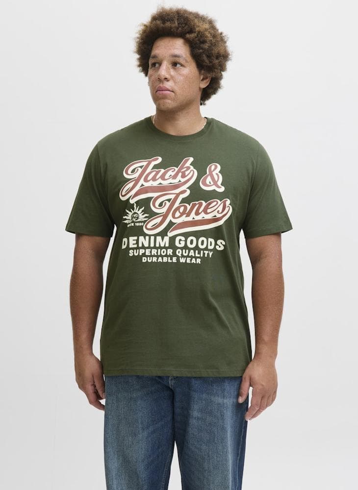 Duffel Bag Logo Plus Size Crew Neck T-Shirt 12284905 - Image 1