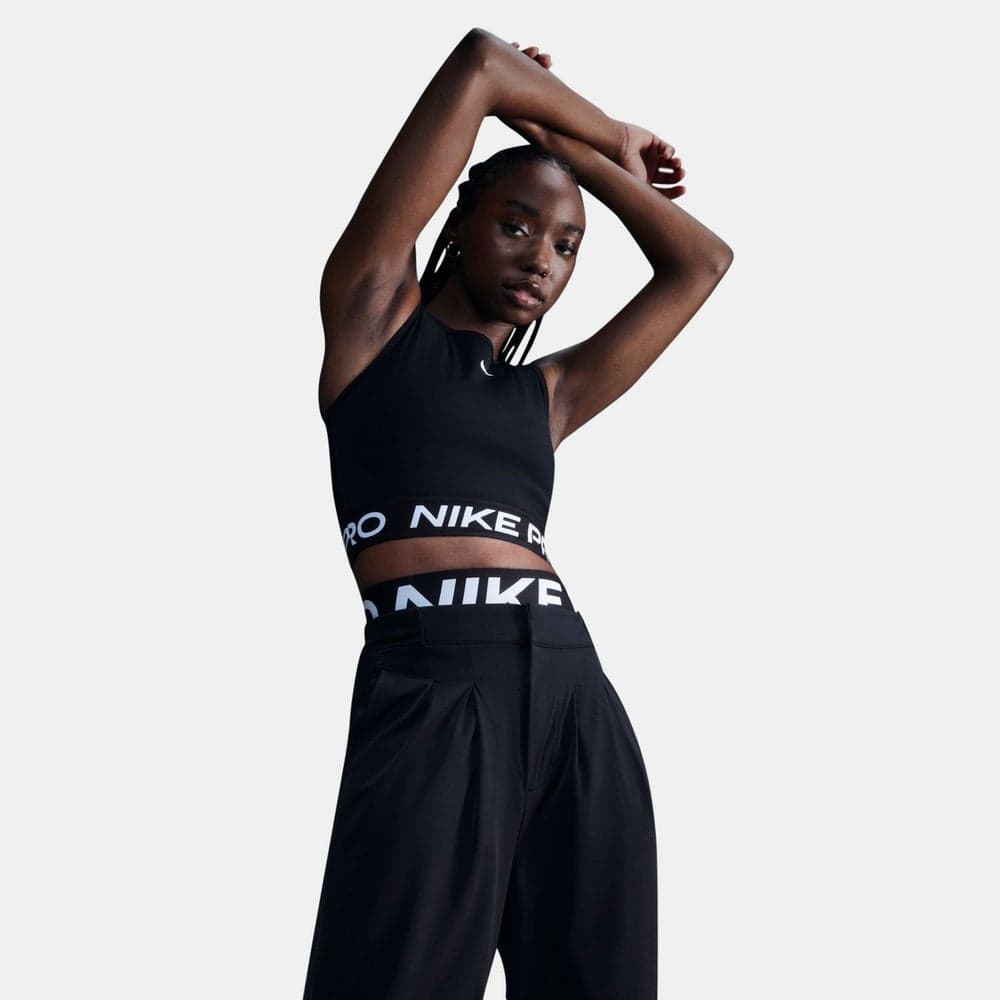 Nike Pro Dri-FIT Women’s Black Crop Top - Image 1