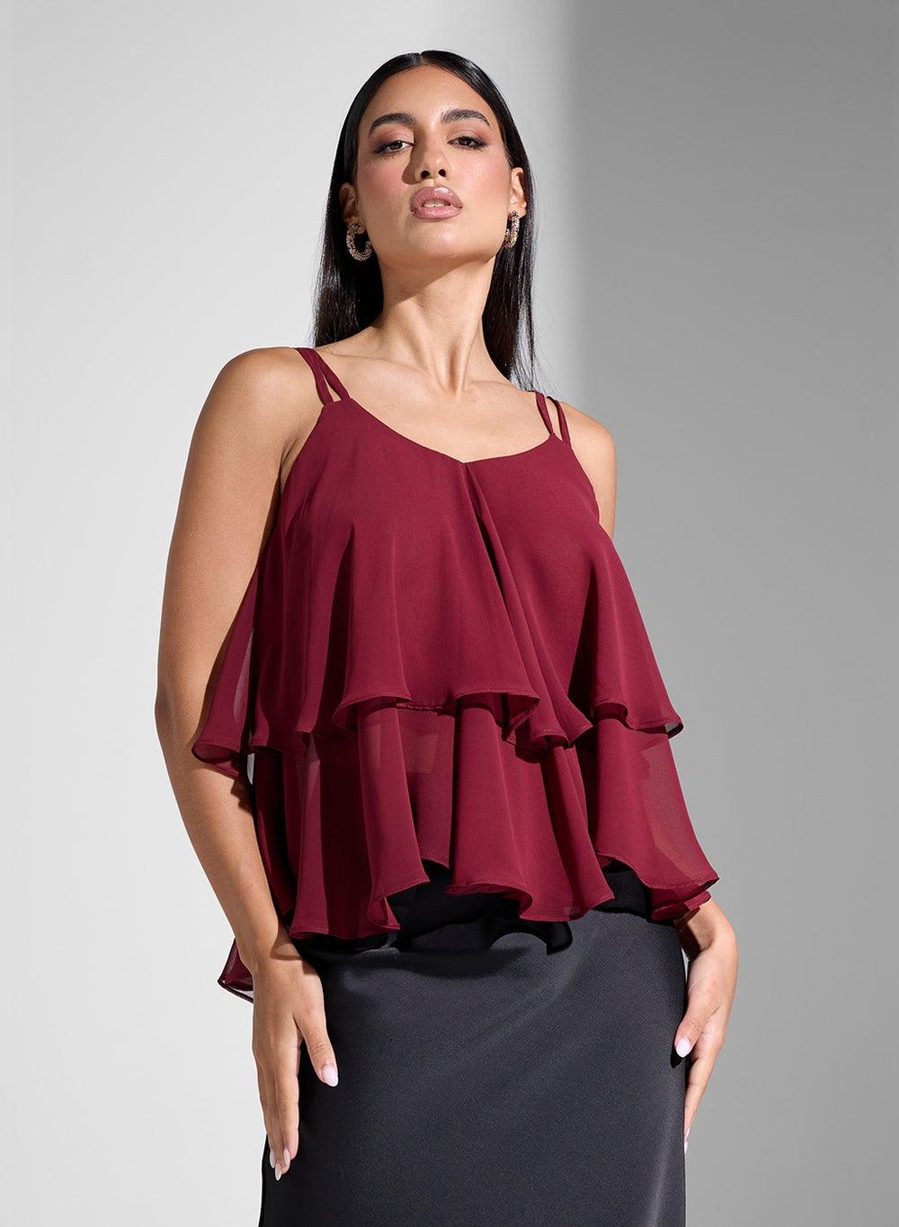 Elegant Sleeveless V-Neck Blouse – Classic Fit - Image 1
