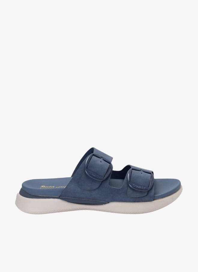 Comfit Double Strap Slide Sandals – Cushioned Comfort Flats - Image 1