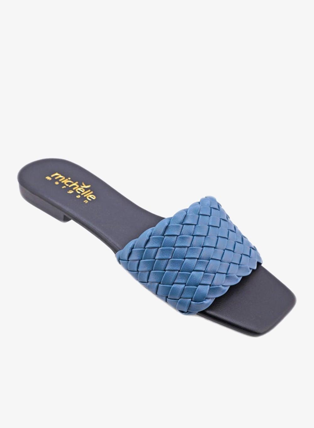 Michelle Morgan 092-2267 Blue Casual Slide Heels - Image 1