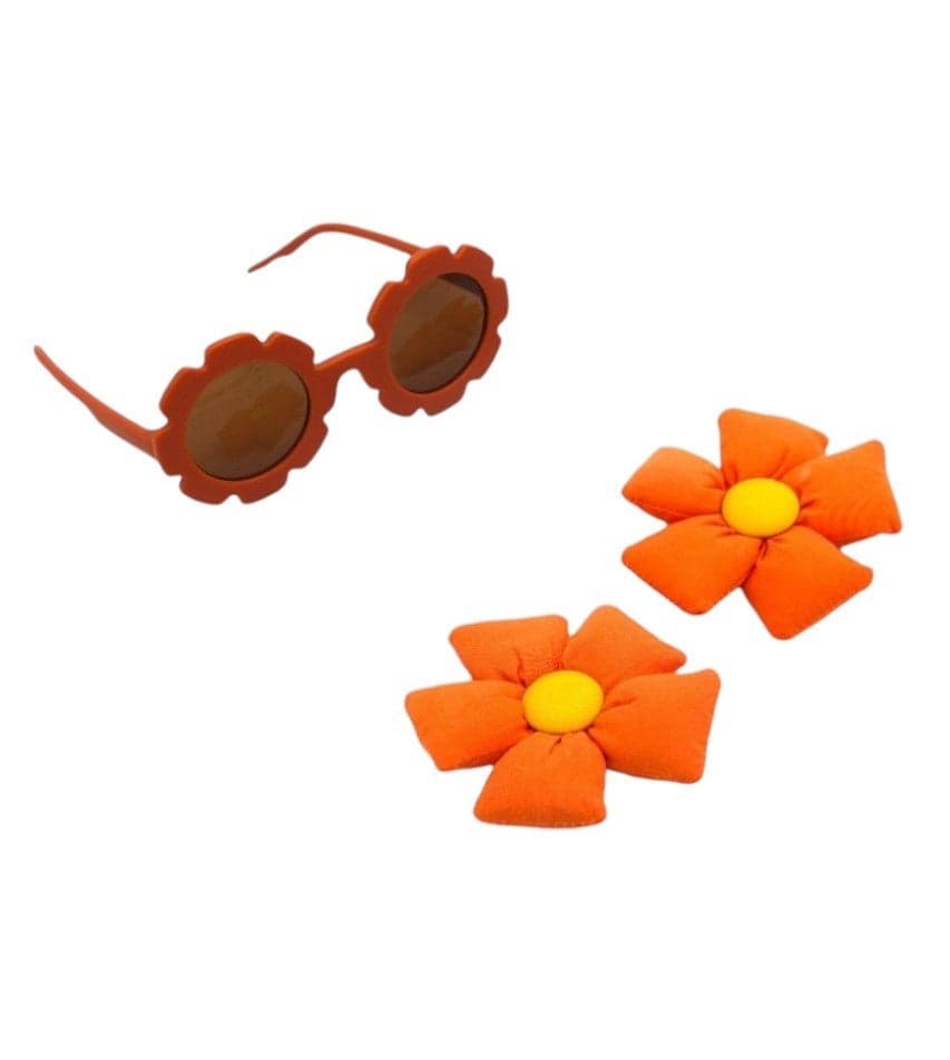Aida Glasses & Flower Clip Set for Girls - Image 1