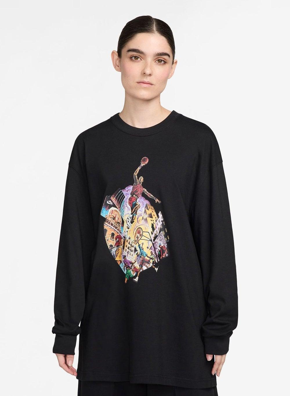 Jordan Fv7197 010 Oversized Graphic Cotton T-Shirt - Image 1