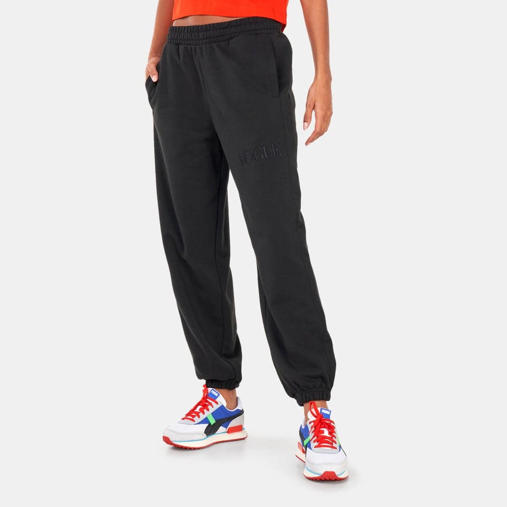 PUMA x VOGUE Women's Cotton Sweatpants Black - Image 1