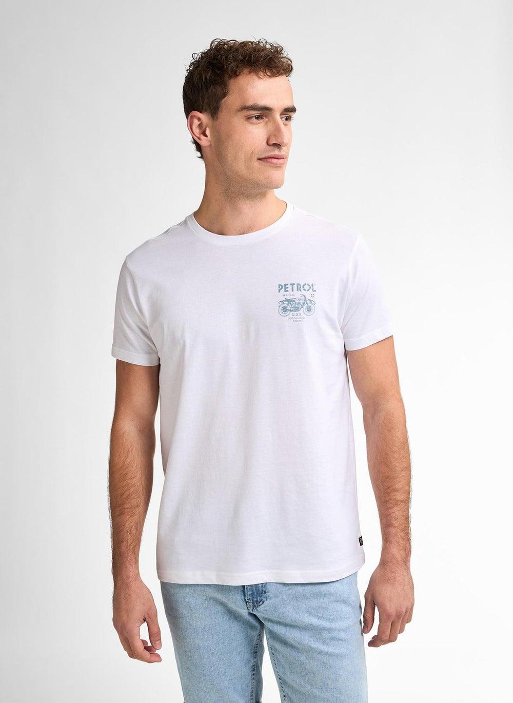 Classic Print Men’s T-Shirt SS Bright White - Image 1