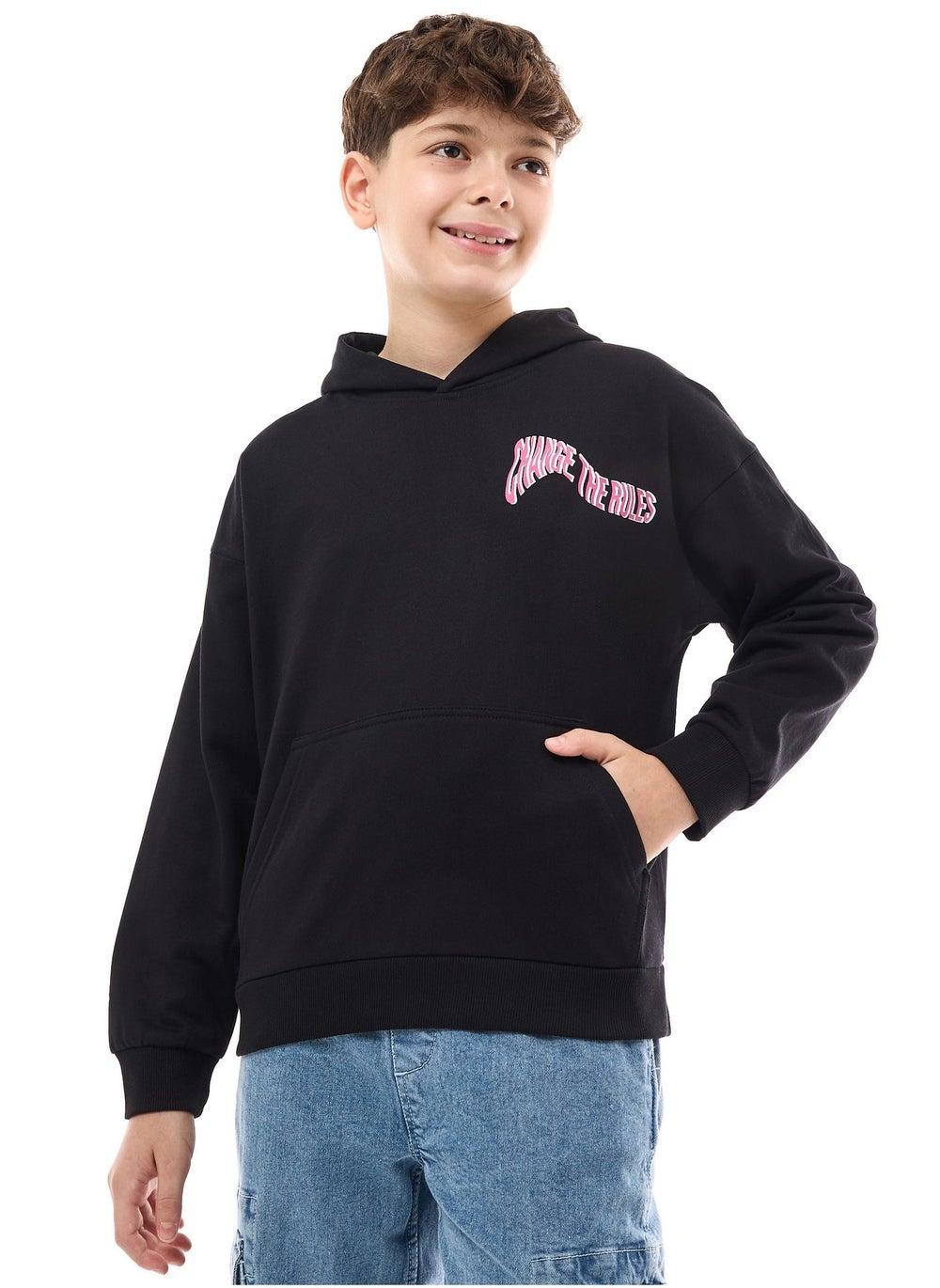 Boys Oversized Graphic Hoodie Cotton Comfort 8–14 - Image 1