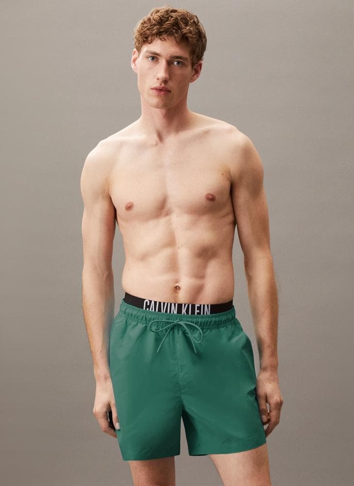 Calvin Klein Green Medium Waist Board Shorts Lv00N61093Vfl - Image 1