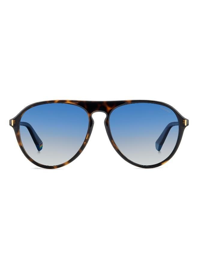 Polaroid Pld6225/S Oval Blue Polarized Sunglasses - Image 1