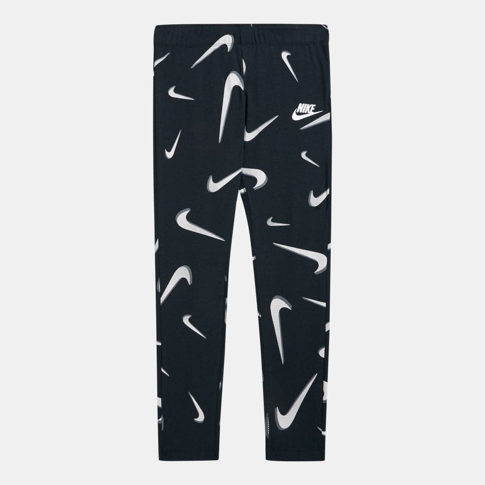 Girls Abstract Sports Leggings Nkda1239 010 Black - Image 1