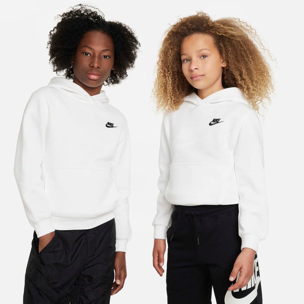Kids Club Fleece Hoodie NKFD3000 White - Image 1