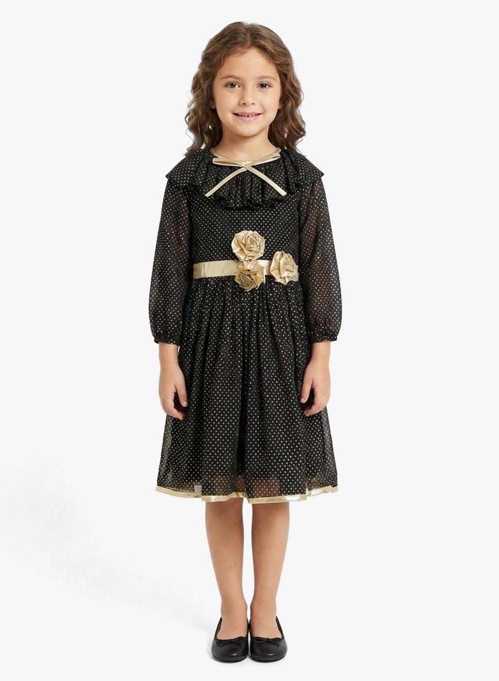 Little Polka Dots Festive Midi Dress - Image 1