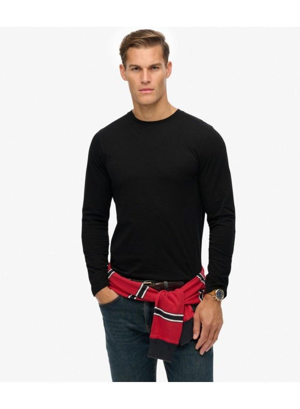 Classic Essential Black Relaxed Fit Cotton Top - Image 1