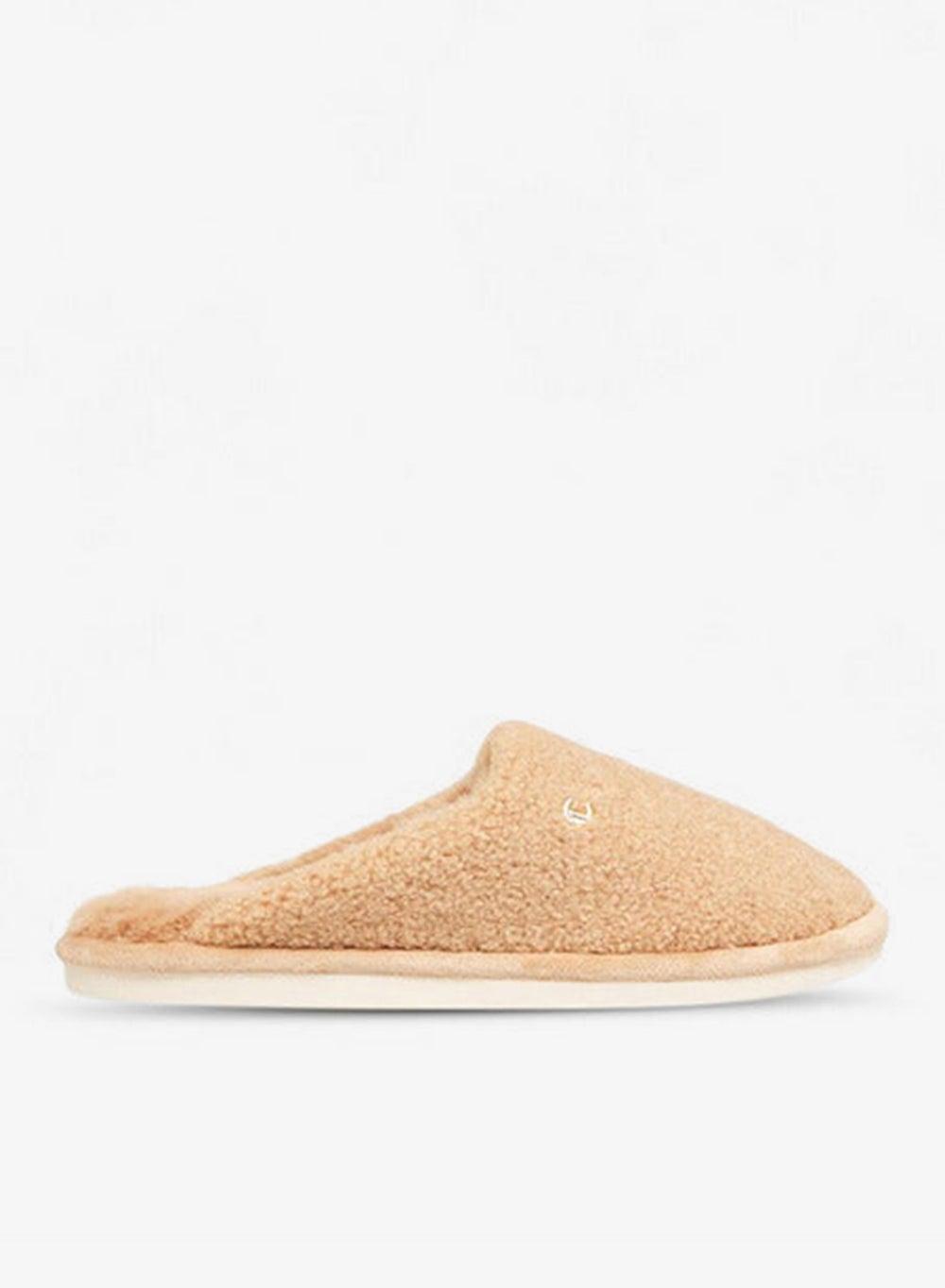 Be W25 4 Textured Beige Bedroom Mules - Image 1